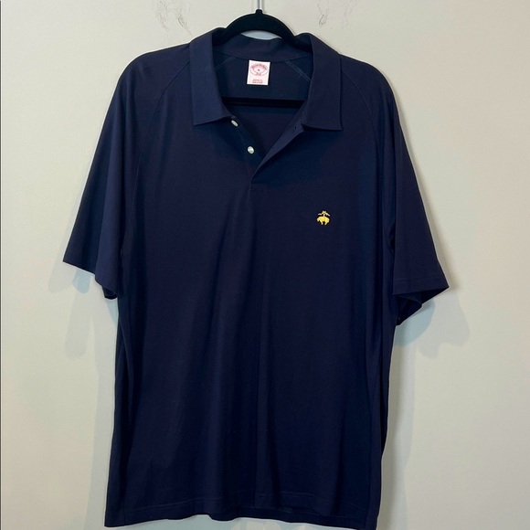 Brooks Brothers Men's Mood Indigo Navy Blue Cotton Interlock Polo Size XL - Picture 4 of 10